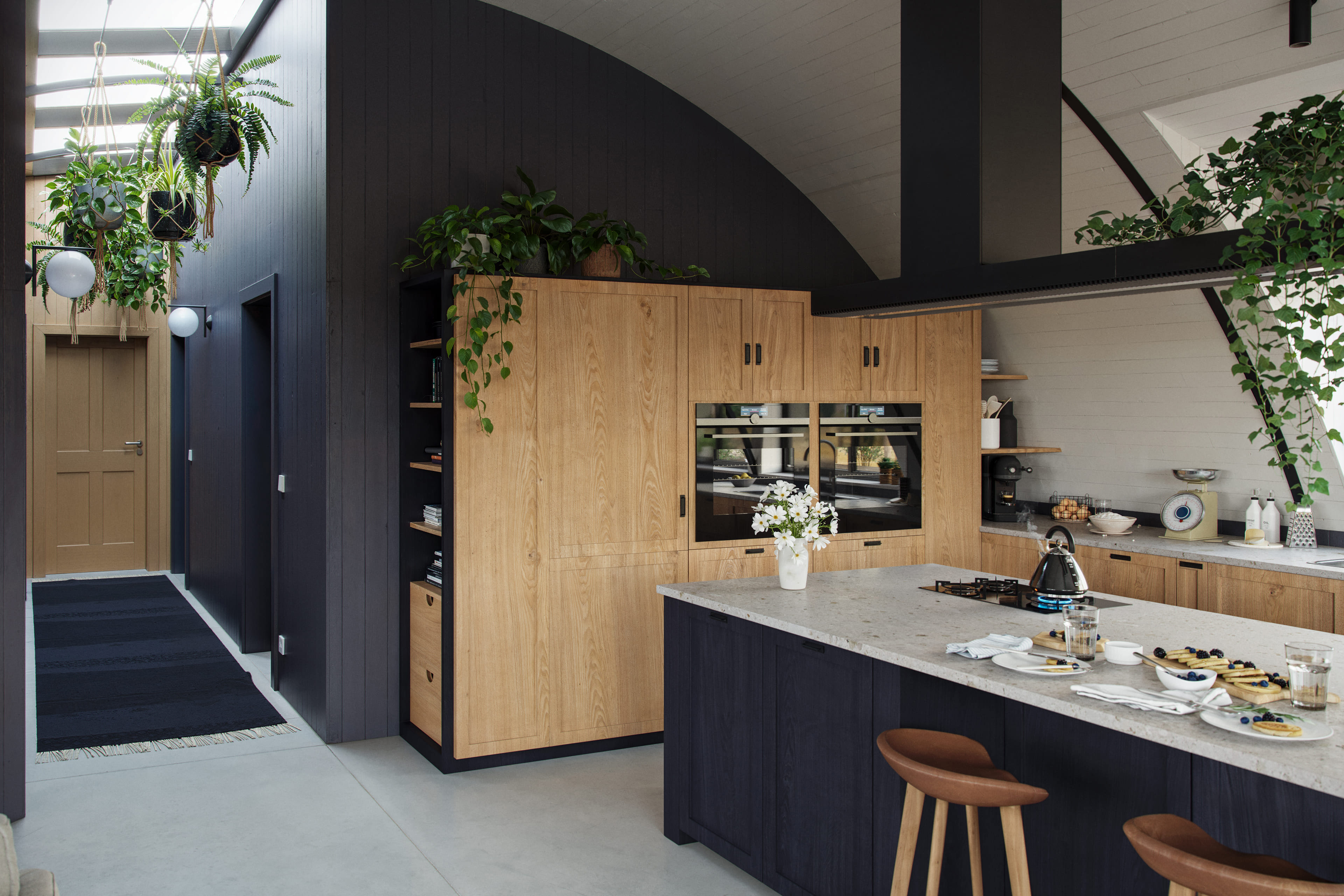 Nissen hut conversion - interiors