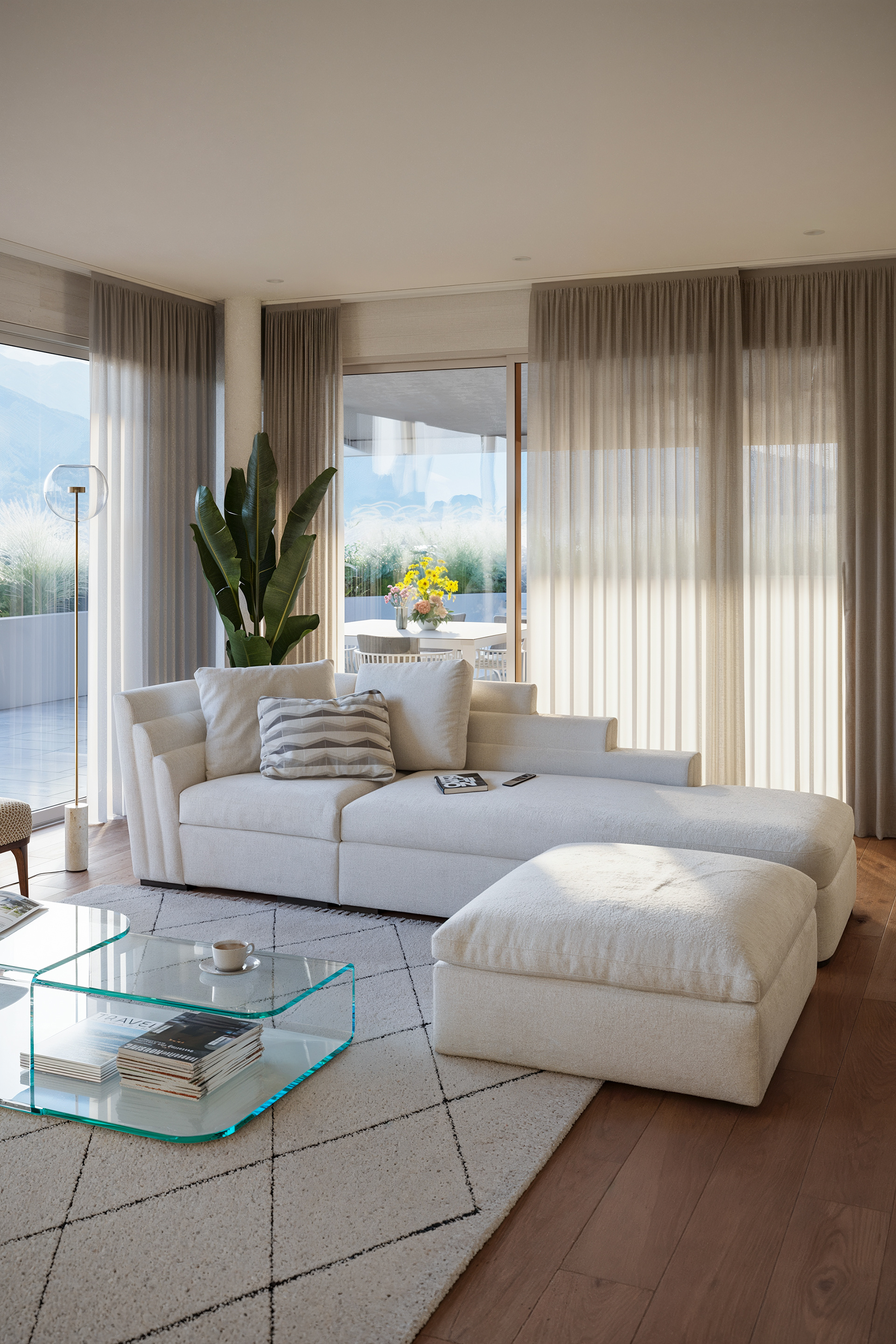 Penthouse in Lugano - living