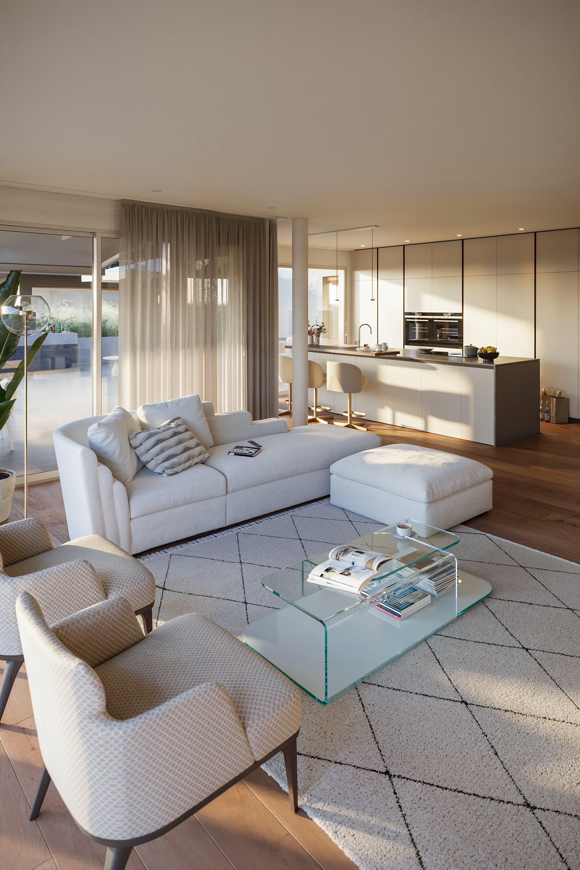Penthouse in Lugano - living