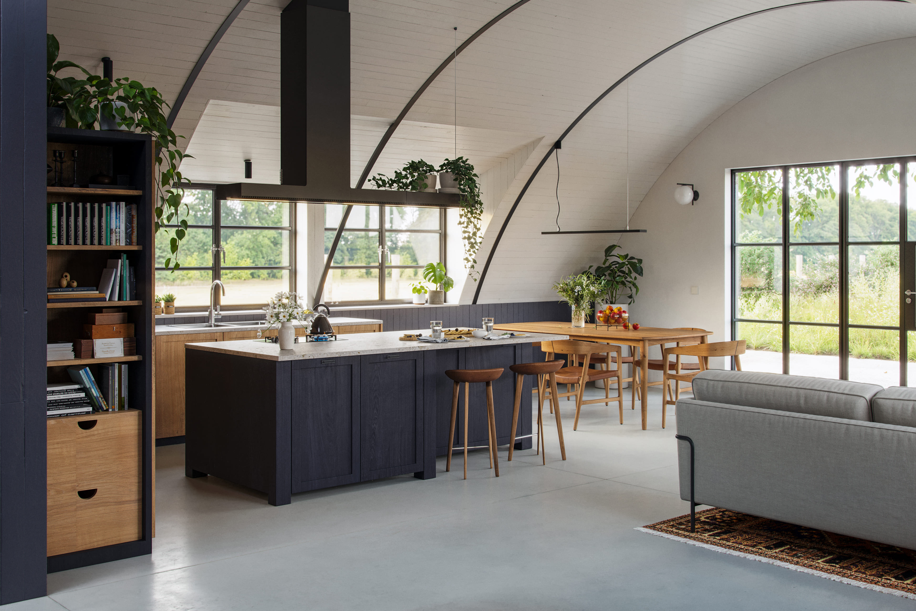 Nissen hut conversion - interiors