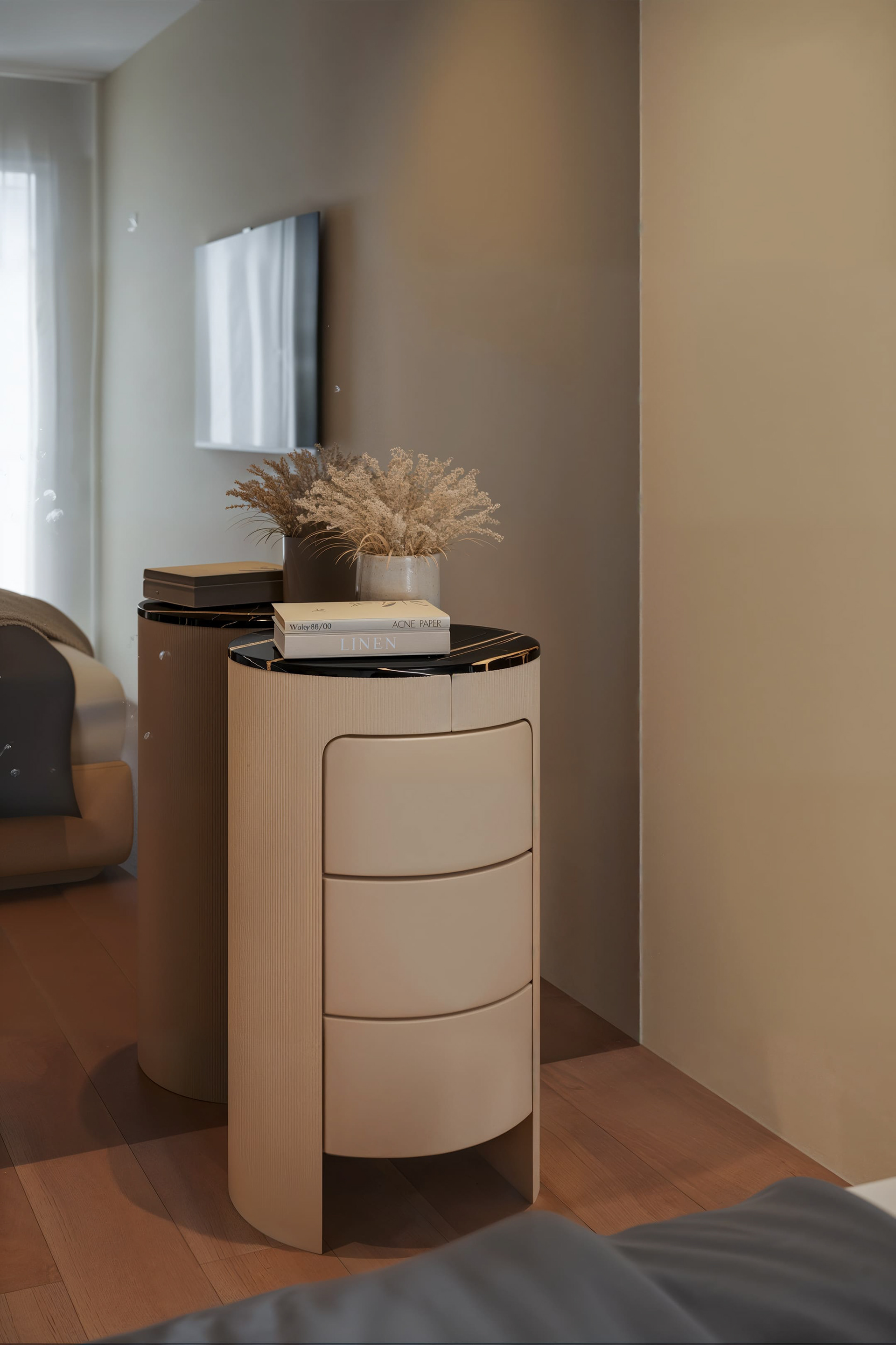 Penthouse in Lugano - Bedroom and Entrance hall